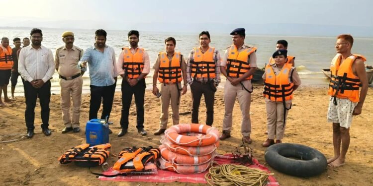 *मानसून सत्र पूर्व खुड़िया बांध में मॉक ड्रिल का आयोजन, आपदा से निपटने हेतु तैयारी पूरी*