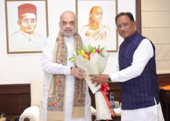 *छत्तीसगढ़ के मुख्यमंत्री विष्णुदेव साय ने केंद्रीय गृहमंत्री से की मुलाकात*