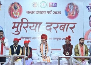 *केन्द्रीय गृहमंत्री अमित शाह मांझी-चालकी के साथ अभिनन्दन भोज में हुए शामिल*