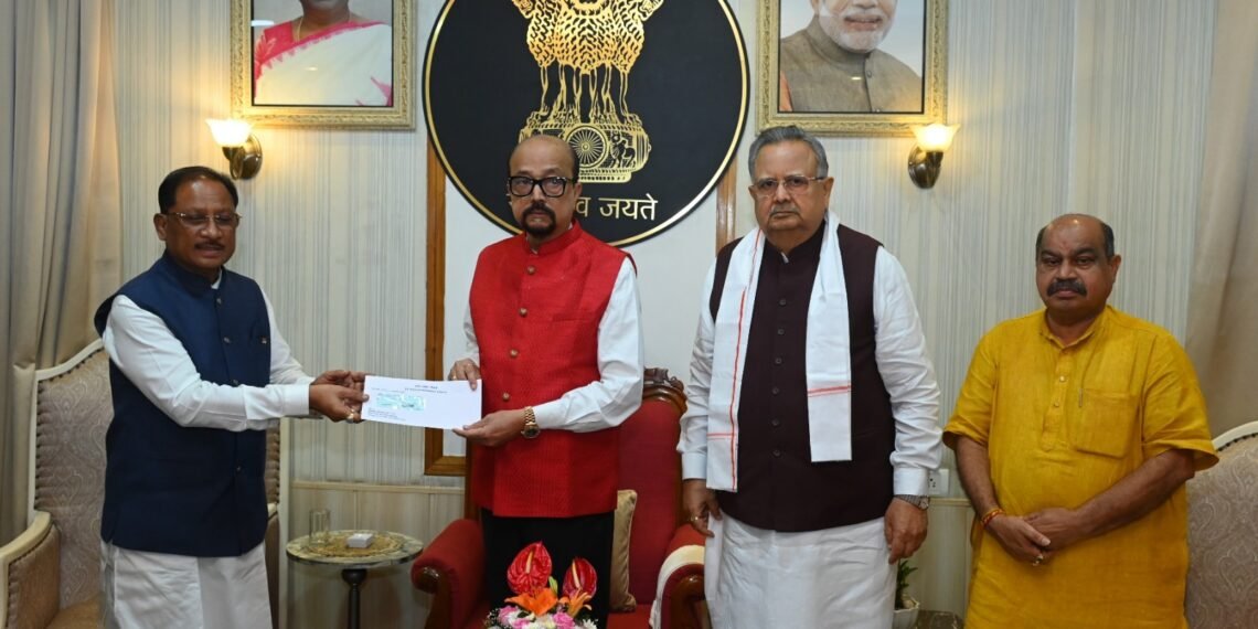 *मुख्यमंत्री विष्णु देव साय ने राज्यपाल रमेन डेका से की सौजन्य भेंट*
